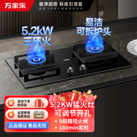 万家乐 燃气灶JZT-AC9 家用天然气智能定时灶5.2kw嵌入式台式两用燃气灶具双灶 天然气