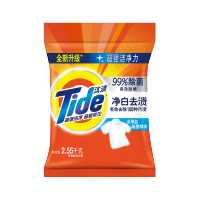 汰渍 Tide 净白去渍洗衣粉2.55KG袋装 全面洁净 强力去油渍污渍