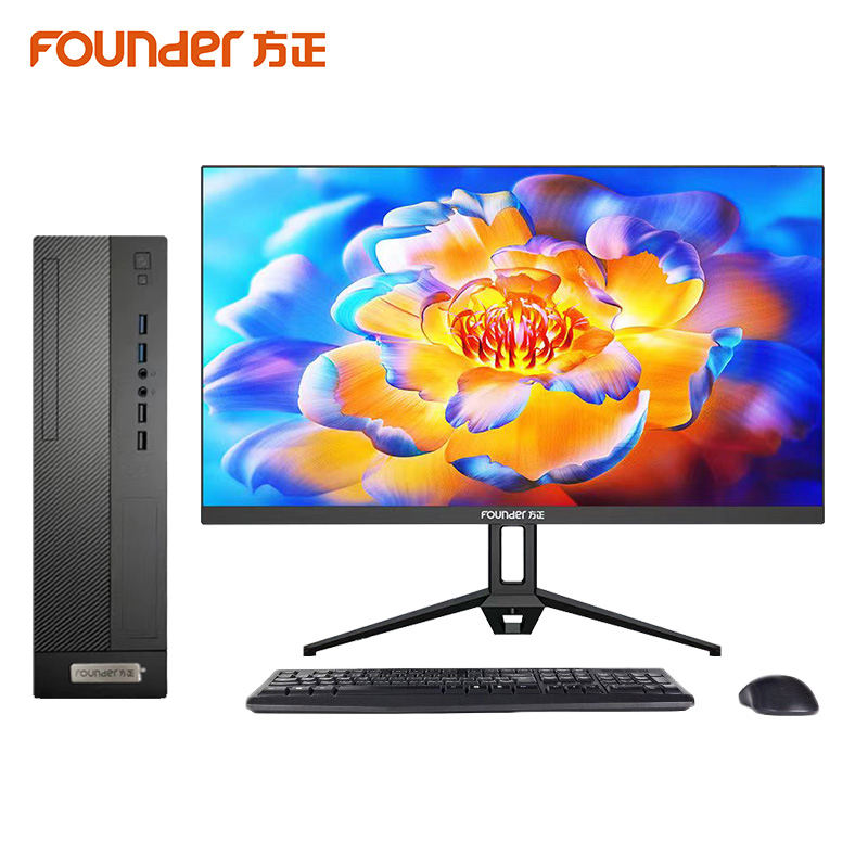 方正(Founder)国产台式机电脑13升(PHZ1072A)兆芯KX-U6780A八核/16G/256G固态+1T/2G独显/27英寸显示器