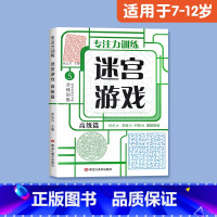 [适合7-12岁]迷宫游戏(高级) [正版]儿童迷宫书3-4-5-6-7-8一10-12岁幼儿园到小学生分级迷宫专注力训