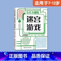 [适合7-12岁]迷宫游戏(高级) [正版]儿童迷宫书3-4-5-6-7-8一10-12岁幼儿园到小学生分级迷宫专注力训