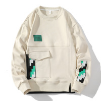 秋冬新款男士韩版宽松大码时尚有型长袖卫衣潮流圆领百搭情侣上衣