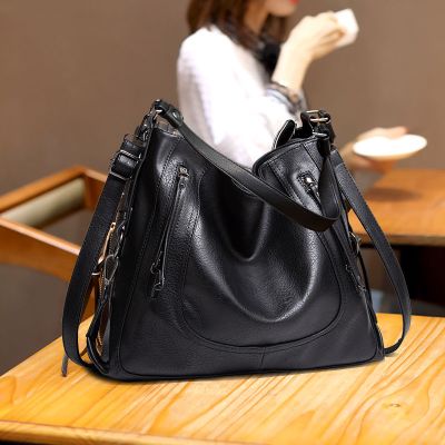 小亚天欧美潮百搭托特包真皮腋下包手提单肩斜挎包大包女大容量邮差包