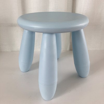 苏宁 金菲罗格 儿童圆凳宝宝垫脚凳换鞋凳子塑料彩色凳子 儿童圆凳 淡蓝色