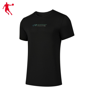 乔丹 短袖T恤衫 梭织T恤 衫男T恤 KHS13231422 男款 M-4XL 件(黑色)