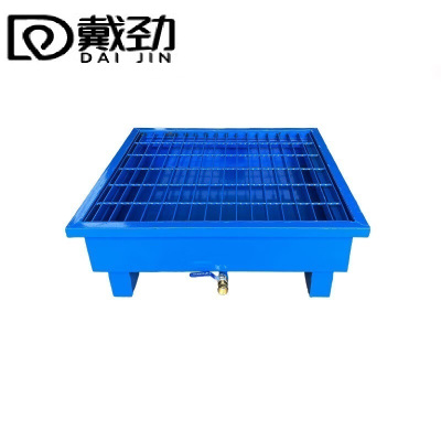 戴劲防渗漏金属托盘化学品油桶危废液体二次容器防泄漏小号带腿带铁网