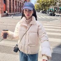 冬季立领羽绒棉服2023新年短款韩版棉袄女学生面包服宽松棉衣外套