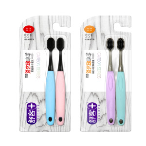 舒客+ 炭丝能量牙刷 (4组)8支装