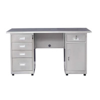 大七墨研 不锈钢办公桌五斗一门 1400*700*750mm/张