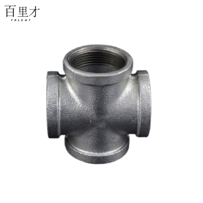 百里才 镀锌四通 DN80 个