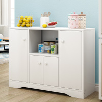 简约现代客厅 餐厅家具 人造板式 餐边柜多功能大容量餐边桌欧式茶水柜储物柜子 微波炉柜碗柜