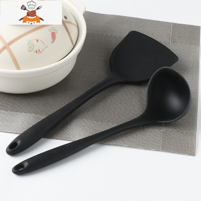 敬平硅胶锅铲 不粘锅专用 炒菜铲子汤勺2件套不伤锅炒勺耐热家用厨具