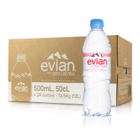 依云矿泉水高端天然饮用水 330ML*24瓶整箱[英文版]