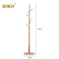 圣德列木质衣帽架挂衣架T-8 400*400*1750mm