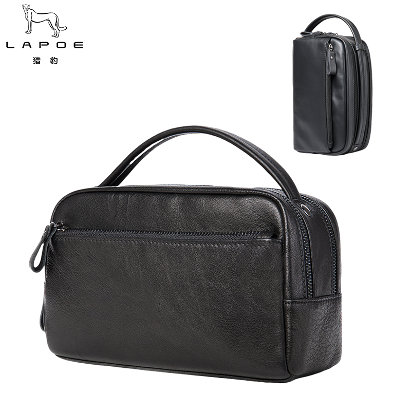 猎豹 真皮手拿包商务牛皮手包LB57Z/个