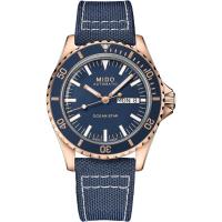 Mido蓝盘男士自动机械防水腕表mm不锈钢玫瑰金PVD表壳