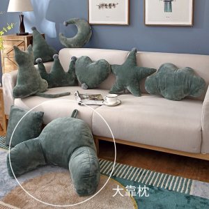 美帮汇毛绒办公室久坐腰靠护腰孕妇加厚汽车腰靠垫靠枕老人沙发背靠垫