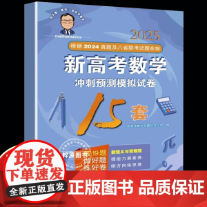 正版2025新版 新高考数学模拟试卷15套 张天德 著 高考数学专题刷题讲解 山东人民出版社