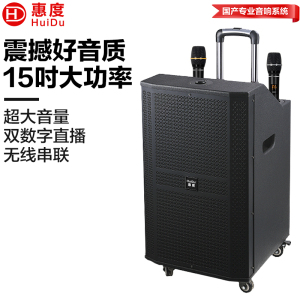 惠度(HuiDu)WX-12专业三分频户外拉杆音响舞台级大功率音箱卡拉OK户外演出活动移动会议电瓶音响