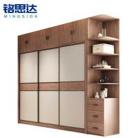 铭思达木质衣柜2米+边柜+顶柜套