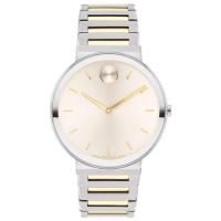 Movado男士时尚石英表不锈钢表壳防水米精致手表