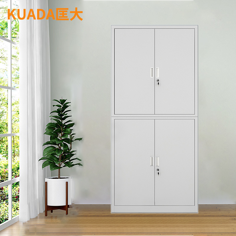 匡大文件柜加厚铁皮柜办公文件资料档案柜分体两节钢柜