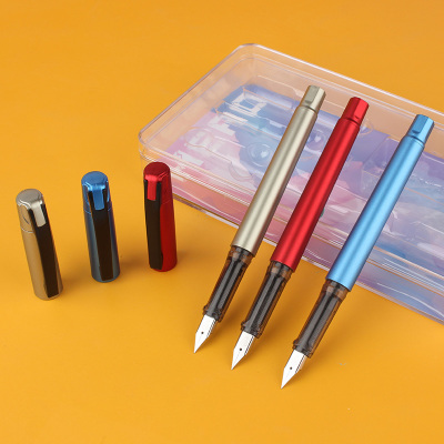 英雄（HERO）钢笔学生男女练字成人日用书写商务办公双笔头套装 3952