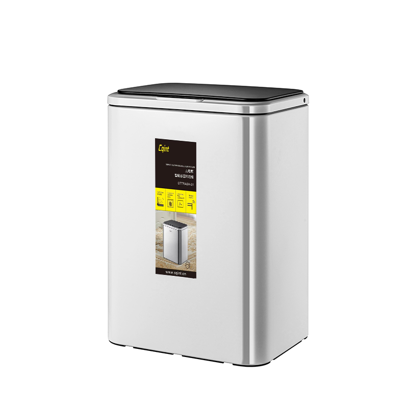 秦泰(Cqint) QTTRASH-01 不锈钢感应垃圾桶 6L(计价单位:个) 银色