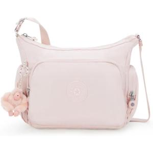 Kipling凯浦林单肩包女实用便捷百搭耐磨粉色亮面多口袋时尚 initial