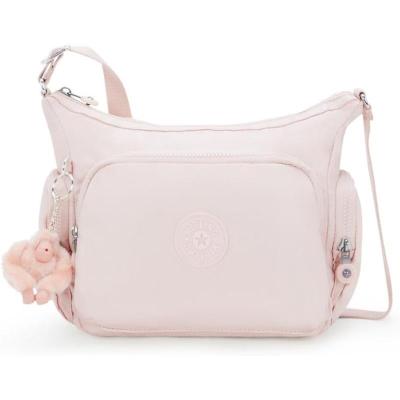 Kipling凯浦林单肩包女实用便捷百搭耐磨粉色亮面多口袋时尚