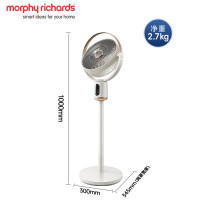 摩飞电器(Morphyrichards)电风扇落地扇家用台式桌面静柔音款智能无线遥控强力立式风扇大风力客厅地用一级能效电