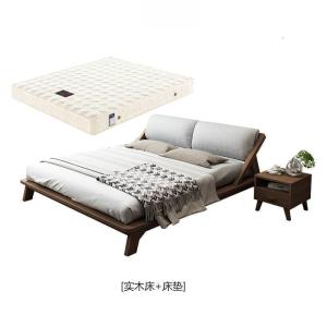森美人实木床1.8米双人床现代简约日式白蜡木榻榻米矮床1.5主卧婚床北欧