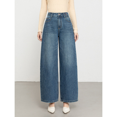 20266春季新款高腰休闲裤女百搭显瘦纯棉无弹牛仔长裤_550