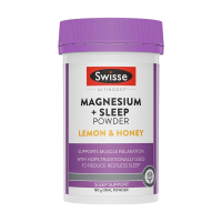 Swisse 睡眠镁粉 180g 1瓶装 蜂蜜柠檬味 放松肌肉安心睡眠 澳洲进口