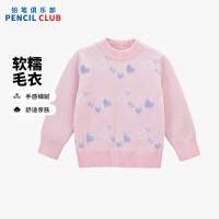 [新品5折价:95元]铅笔俱乐部童装2025年秋冬新款女童毛衣儿童樽领针织衫中大童保暖毛衫