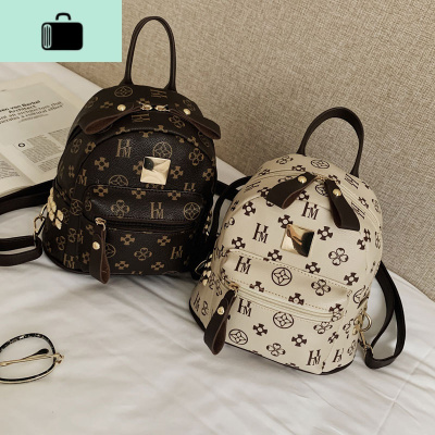 ins超火双肩包女2020新款百搭个性时尚上班族网红印花逛街小背包NEW LAKE