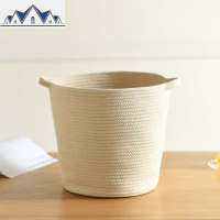 超大北欧脏衣篮棉线玩具收纳桶简约杂物筐折叠家用放换洗衣服的框 三维工匠收纳篮