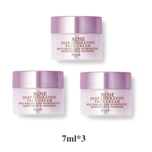 馥蕾诗(Fresh) 玫瑰润泽密集保湿面霜7ml*3男女孕妇适用 补水保湿 修护滋养