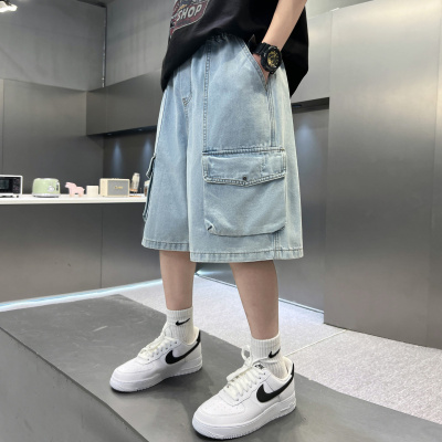 儿童装男童夏装薄款裤子2026新款夏款男孩中裤夏季中大童牛仔短裤