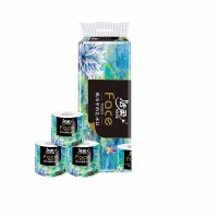 洁柔油画有芯卷纸150克10卷提装2提
