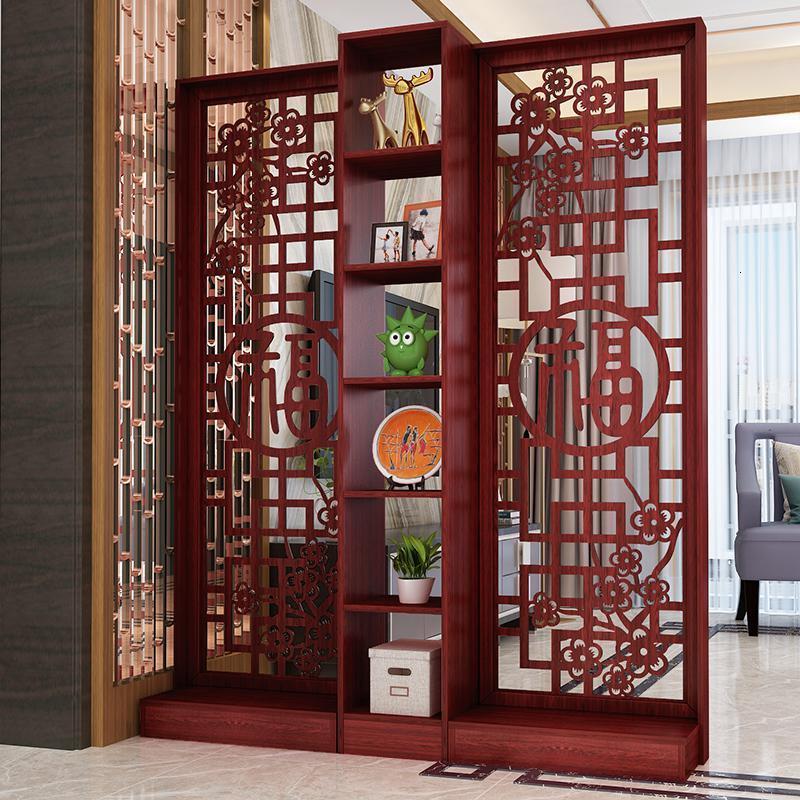森美人入户进玄关柜隔断柜屏风镂空客厅装饰酒柜小户型新中式