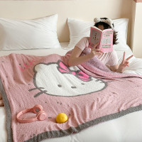 马尔济斯!秋冬少女心亲肤柔软毯子半边绒卡通毛毯盖毯午睡毯子