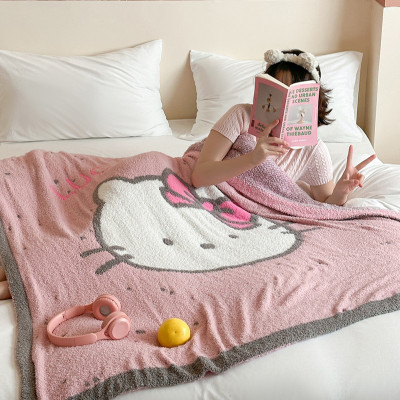 马尔济斯!秋冬少女心亲肤柔软毯子半边绒卡通毛毯盖毯午睡毯子