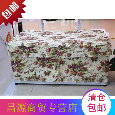 揭盖长方形烤火罩电炉罩茶几罩子烤火桌罩电炉套火套取暖桌布6西瓜红富贵花语