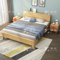 臻远 ZY4031114 实木床宿舍家具1.2米单人床