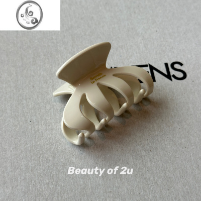 JiMi韩国ins黑茶南瓜中号抓夹 France金标正红气质盘发鲨鱼夹发抓