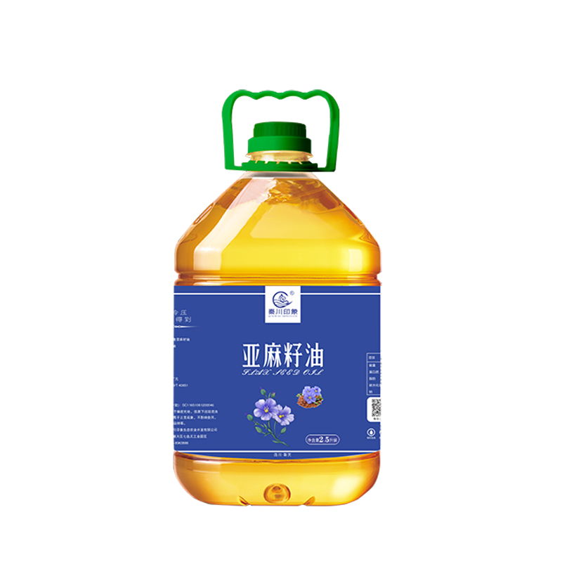 秦川印象亚麻籽油2.5L/桶