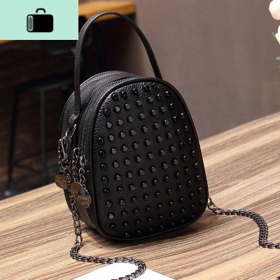 2020夏季新款小包包时尚百搭迷你手提包网红洋气单肩斜挎女包NEW LAKE 黑色