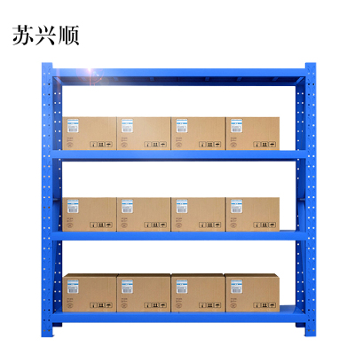 苏兴顺承重200kg货架置物架钢制货架蓝色主架长200宽60高200CM