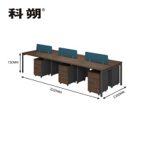 科朔 办公桌职员桌员工桌简约写字台六人人屏风办公桌3.6米 KSB3686